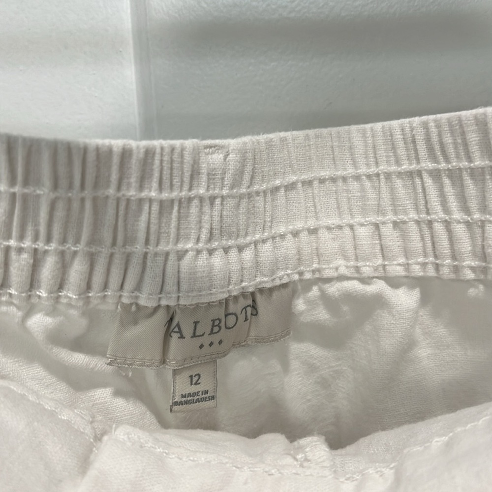 Talbots Linen Ankle Pants - Picture 2 of 4
